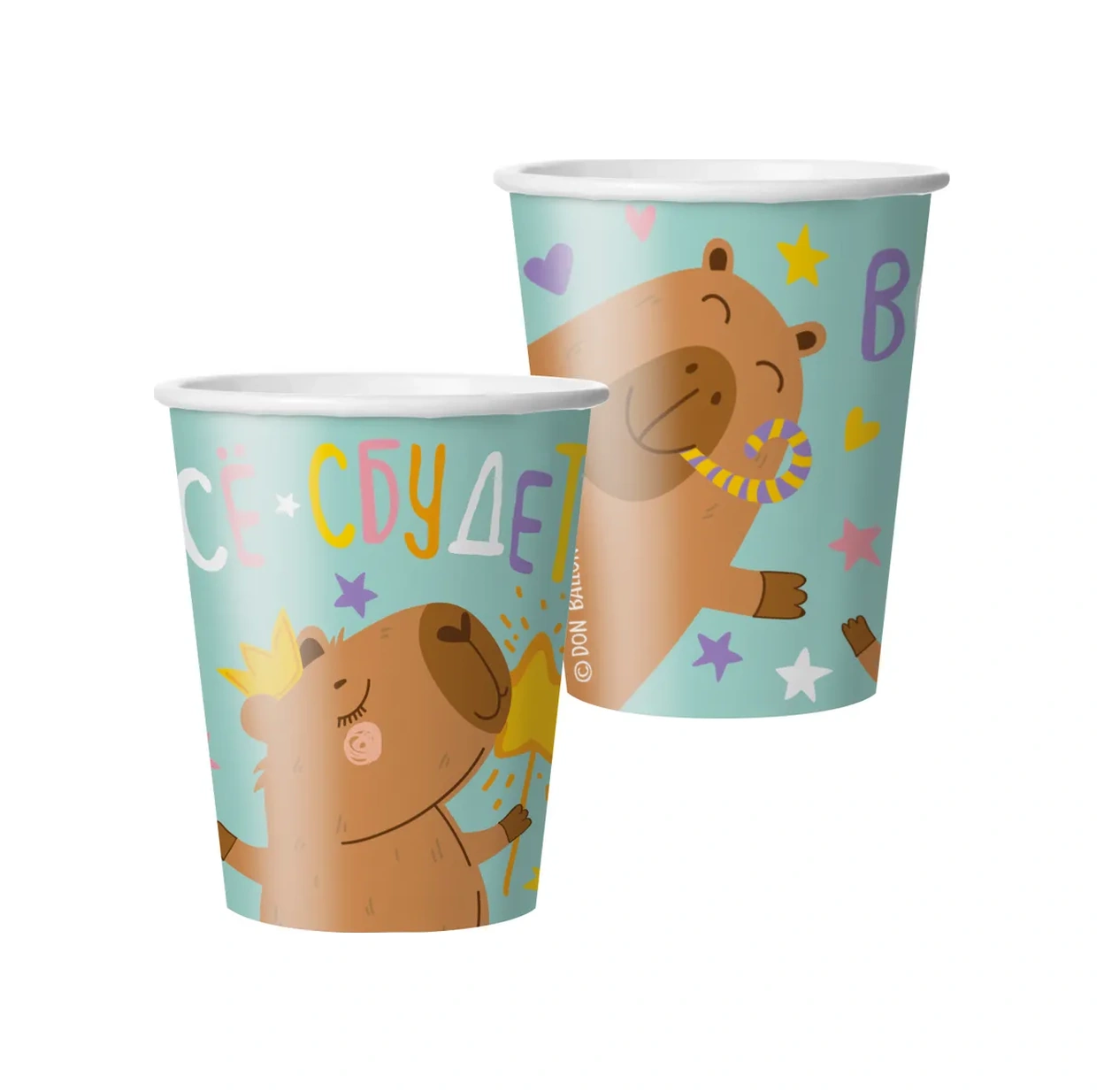 Davajdarit' Kapibara Partileri İçin 12 Kişilik Tek Kullanımlık Sofra Takımı 306632009 100 adet