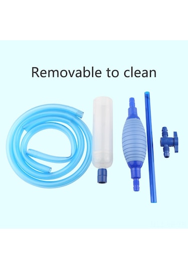 Vkemall Akvaryum Temizlik Aleti: 2.5m Pvc Su Emici, Kumu Temizleyici, Su Değiştirici Ve Balık Gübresi Toplayıcı - Otomatik Akış Kontrolü