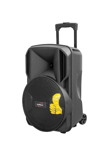 Sunplus Hoparlör 12" 30cm Sd/mmc/usb/mp3/fm Bt'lu Lcd Ekran Kumandalı Taşınabilir Hoparlör Sunplus Ht-1230