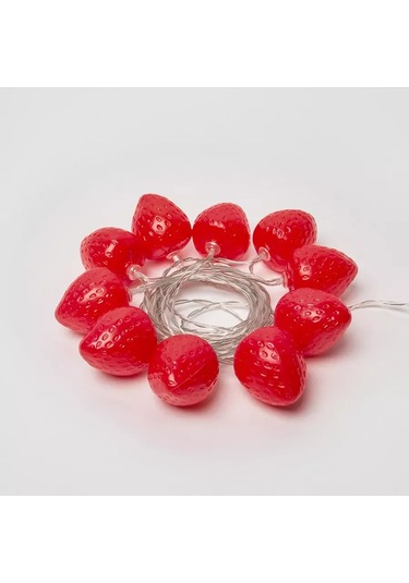 Uniel Çam Ağacı İçin Çilek Işık Zinciri 4m 326869299 Kırmızı