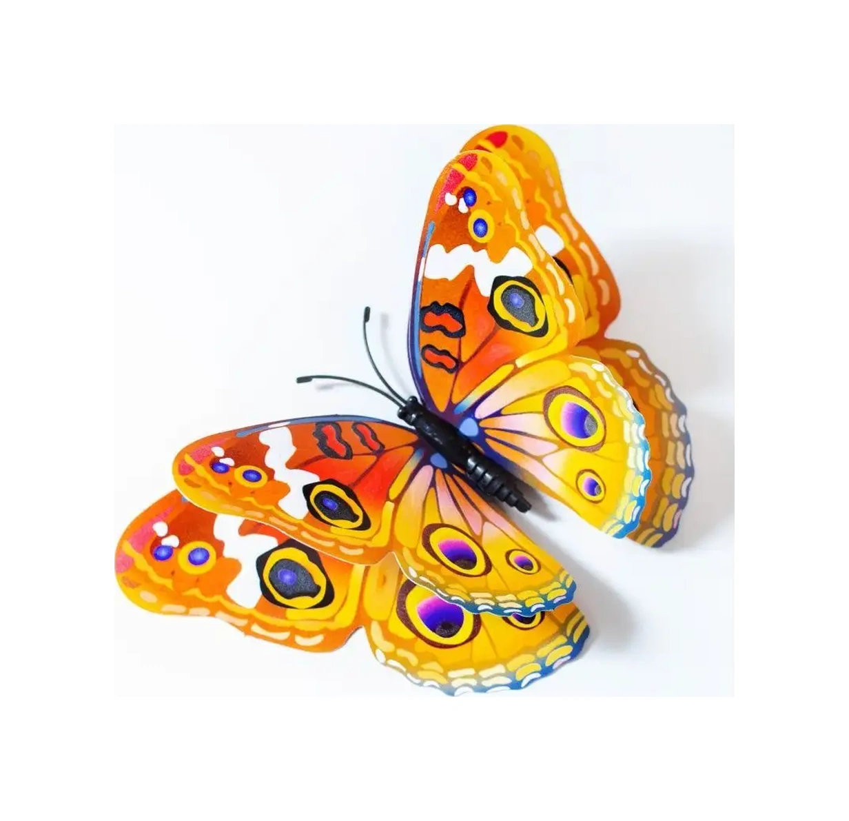 Damani Aydınlatmalı Duvar Dekoru İçin İç Mekan Çıkartmaları Kelebekler 144281132 Mavi Buz