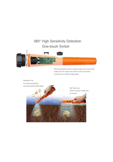 Trendooze Tespiti Siyah S Nokta Metal İşaretçi Gp-pointer Dedektörü Dedektörü Butu Altın Ed Diğer