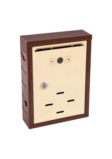 Akşan Posta Kutusu Motifli Krem Kahve 201