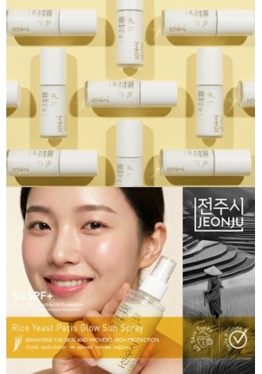 Jeonju Yüksek Korumalı Paris Işıltısı Güneş Spreyi SPF50+ 120 ML