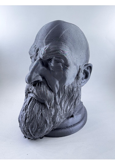 Kratos Figürü Kulaklık Standı - 22cm Yüksekliğinde Dekoratif Obje