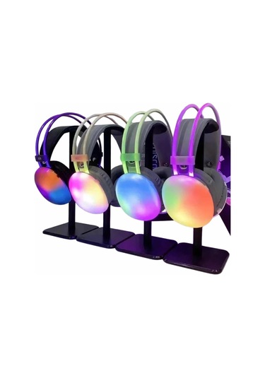 Yeni Nesil Kulak Üstü Kablosuz Uzun Ömürlü Rgb Işıklı Bluetooth Kulaklık