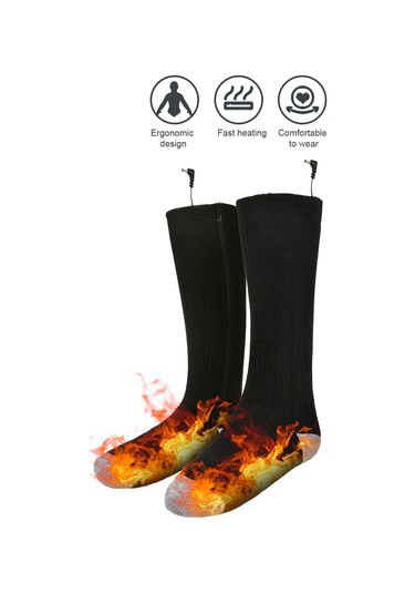 Skycity Isı Verici Bisiklet Socks, 3 Seviye Isı Kontrolü, Gizli Isıtıcı Tabaka, Soğukta Isı Sağlar, Akıllı Dışarıdaki Aktivite Çorapları Pil Yok