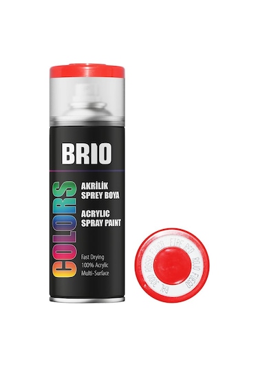 Brio Sprey Boya Akrilik Ateş Kırmızısı B3000 400 ML