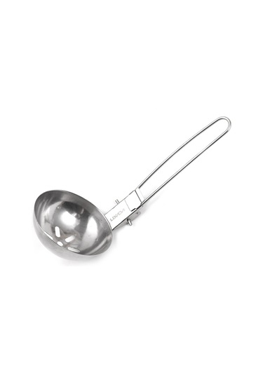 Mufunye Çelik Paslanmaz Katlanabilir Süzgeç Kaşığı - 7x17cm - 35g - Yemek Pişirme Aletleri Çok Renkli