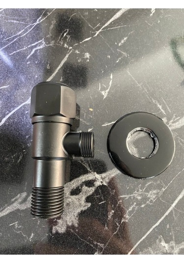 İsaoğlu Yapı Siyah Taharat Musluğu 2 Adet Mat Siyah Klozet Musluk Siyah Taheret Musluğu Siyah