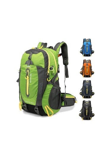 Ebitda 40l Dayanıklı Seyahat Sırt Çantası - Hafif, Kompakt Ve Çok Fonksiyonlu Yüksek Kapasiteli 112 Karakter Yeşil Yeşil