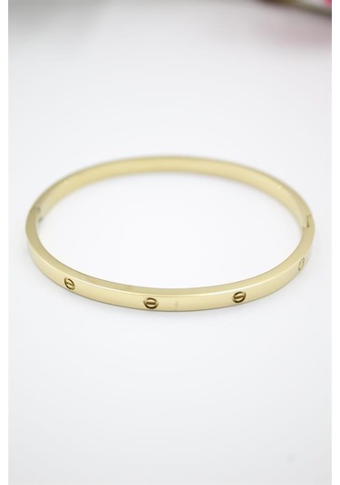 Crt Model Taşsız İnce Bilezik - Altın Altın