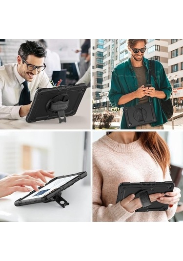 Dancemonkey Samsung Tab A9 Plus 11 İçin Yumuşak Siyah Silikon Kılıf