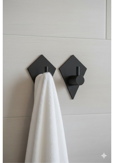 2 Li Askılık Kapı Arkası, Duvara Monte, Dayanıklı Malzeme, Yeşil 38 Yeşil