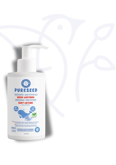 Pureseed Natural Organik Sertifikalı Bebek Losyonu - Parfümsüz - 250 Ml