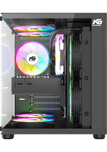 Orion Cube 3x Tuştan Değişen Rgb Fanlı M-atx Boş Bilgisayar Kasası Siyah