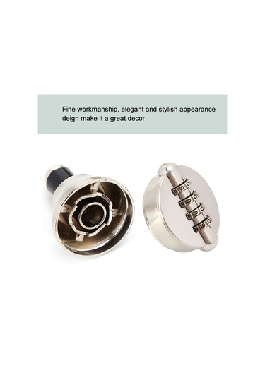 Kosona Metal Sarımsak Şişe Kodu Kilidi 4 Basamaklı Parola Ayarlı Korumalı Açık Kapakli Kilitleme Aleti Diğer