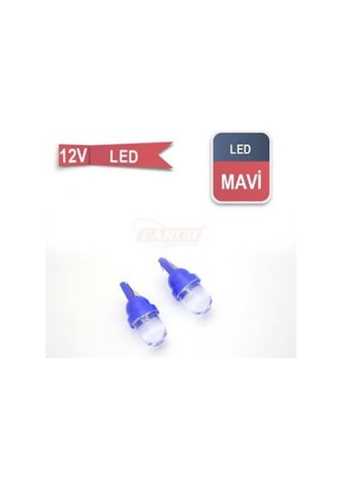 Ampul 12v T10 Led Fariçi Mavi P103