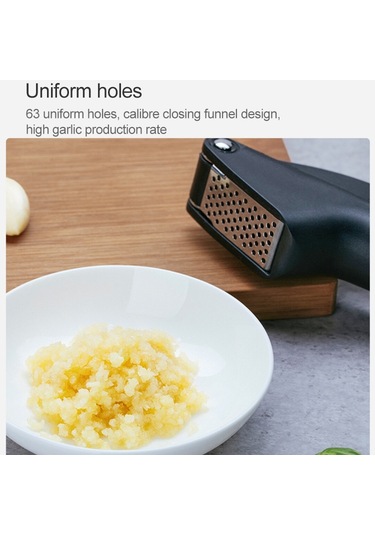 Cbtx Xiaomi Youpin Huohou Sarımsak Baskı Makinesi Manuel Sarımsak Kıyma Doğrama Sarımsak Araçları Siyah