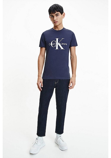 Calvin Klein Erkek Tişört-j30j320935 Mavi