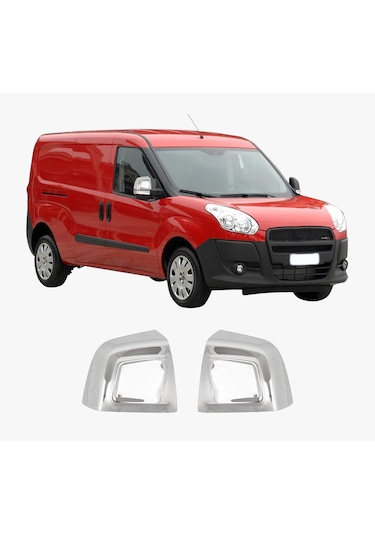 Fiat Doblo Uyumlu 2010-2021 Krom Ayna Kapağı 2 Parça Paslanmaz Çe