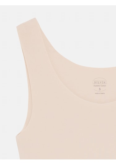 Dilvin 32778 Geniş Askılı Basic Pamuk Top-taş