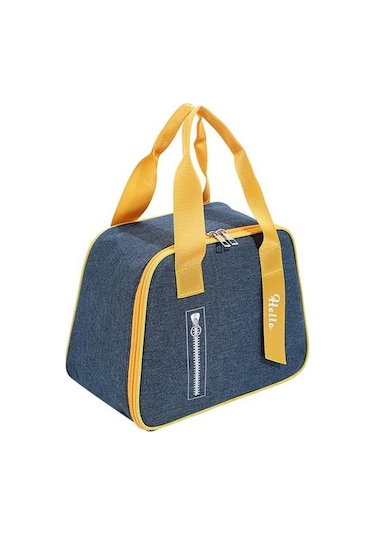 Lacivert Yalıtımlı Soğutucu Çanta Sızdırmaz Yağa Dayanıklı Rahat Taşıma Dış Mekan İçin Yumuşak Piknik Yürüyüş Termal Lacivert