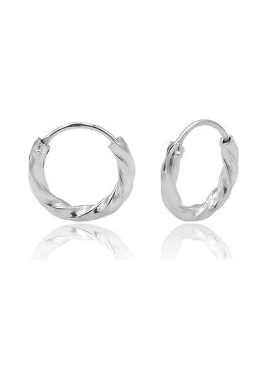 Dorika Model Halka Gümüş Küpe 12-Mm 201020853