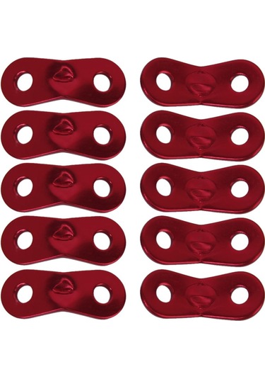 Homyl 10 Adet 5mm Alaşım Kilit Halat Gerdiriciler Kırmızı Kırmızı