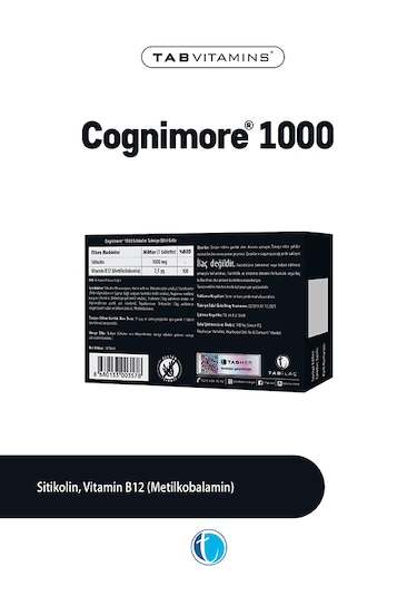Cognimore 1000 Mg Sitikolin 30 Tablet