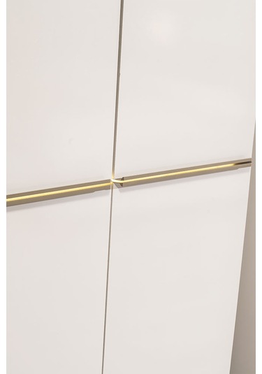 Alfa 6 Kapaklı Aynalı Mdf Gardırop Bej