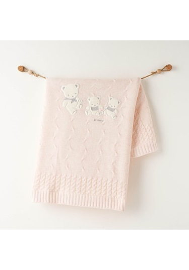 Andywawa Kız Bebek Triko Battaniye - Andywawa - Pembe - 0-6 Ay - Ac26341-pembe-0-6 Ay Pembe