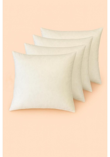 4 Adet Kaz Tüyü 45x45 Kırlent Karışım %50 Kaz Tüyü %50 Boncuk