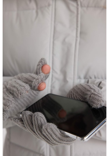 DeFacto 	Kadın Fonksiyonel Triko Eldiven C6839AX24WNGR100