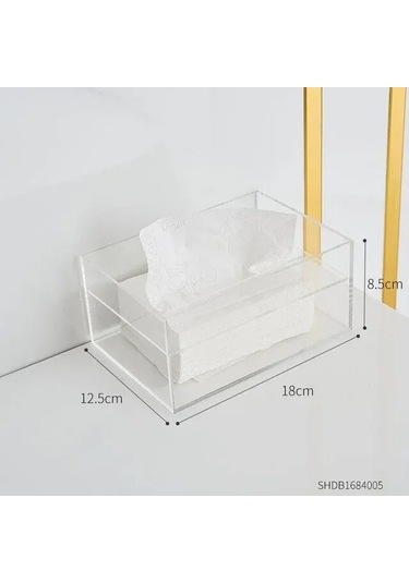 Şeffaf-ıns Akrilik Doku Kutusu Tutucu Peçete Dağıtıcı Silin Durumda Mutfak Saklama Kutusu Masaüstü Organizatör Ev Oturma Odası Dekorasyon