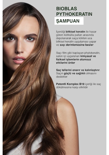 Bioblas Onarıcı Bakım Saç Dökülmesine Karşı Phytokeratin Şampuan 1.000 Ml - Keratin Bakım, Yıpranmış Saçlar