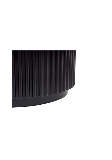 Tropico Bohem Ahşap Yan Sehpa Siyah