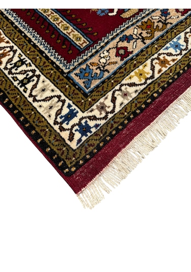 El Dokuma Sıfır Yahyalı Namazlık 80x130 Kök Boya Yün Seccade