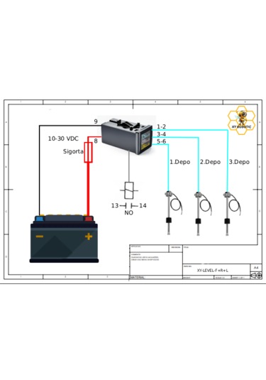 Seviye Ölçer 3+1 Programlanabilir