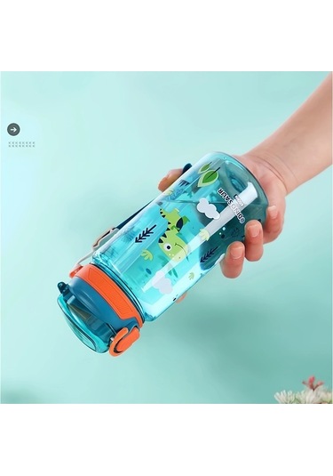 Maoyaya Çocuklar İçin Su Damlatmaz Bardak 600ml Dinozor Su Şişesi