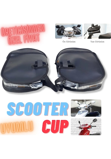 EL RÜZGARLIĞI EL ÖRTÜSÜ SCOOTER - CUP UYUMLU YENİ ÜRETİM