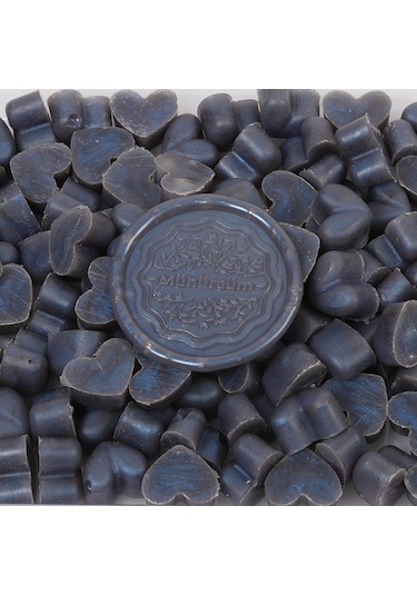 Mühür Mumu Eritme Kalp Boncuk Paket Model No: 613 SATEN LACİVERT