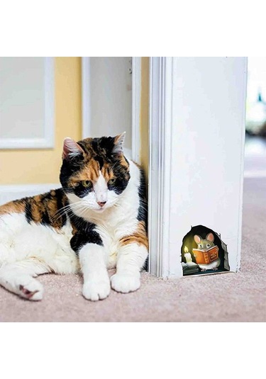Fare Deliği Duvar Stickerı 3d Çıkartmalar 8 8 8 Diğer