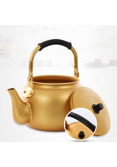 Suntek Ev Kamp Pikniği Için Çaydanlık Kolay Temizlenen 1,5l ALtın