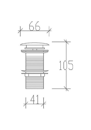 Tema Sifon Otomatiği Krom Kapaklı Pop Up 95602 Krom