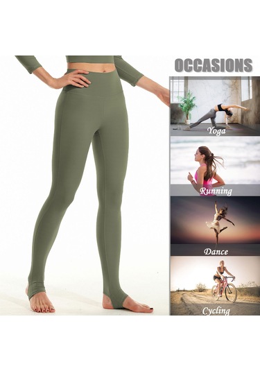 Springsun Kadınlar İçin Hızlı Kuruyan Yüksek Bel Spor Taytı - Yoga, Koşu, Fitness SiYAH