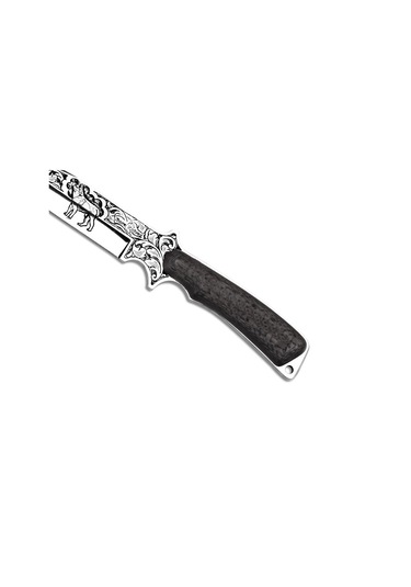 Bora 410 Shogun Karbon Fiber Sap Gravürlü Bıçak Siyah