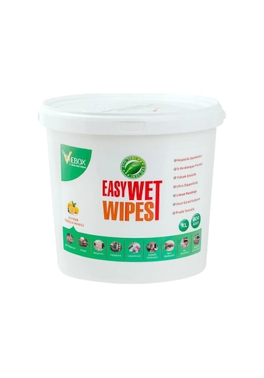 Vebox Easy Wet Wipes Kova Islak Mendil Limon Ferahlığı Eco 300 Ad