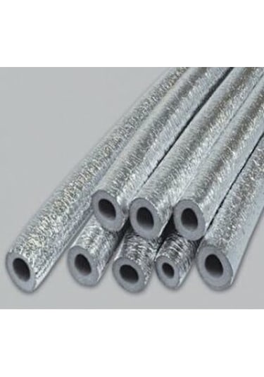Ygt Ambalaj 2 Metre 35/10 Mm Alüminyum Folyolu İzole Boru Kılıfı