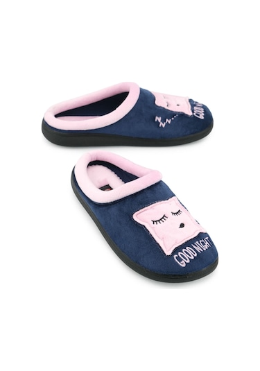 Gezer Kışlık Kadın Gondol Ev Bahçe Terlik Gt1kzm.15222.00.013.0c Lacivert